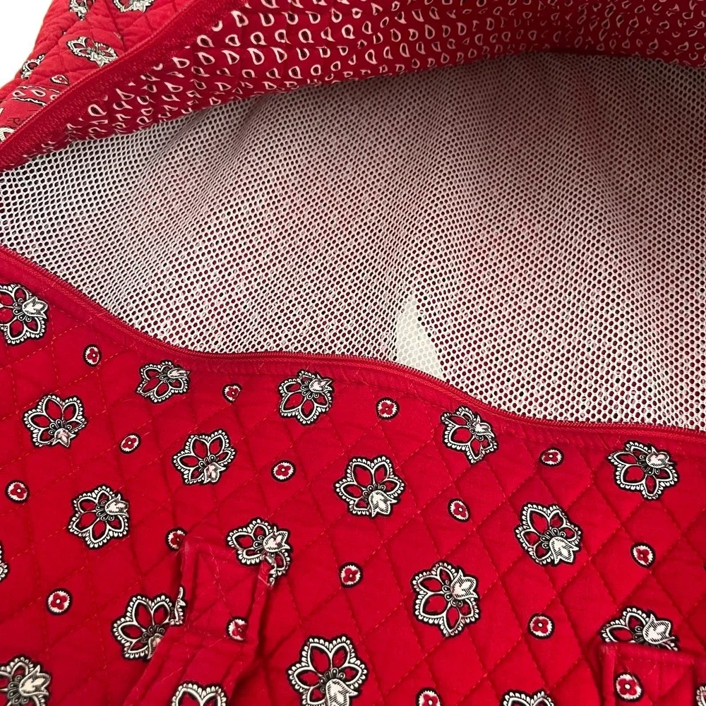 Vera Bradley Americana Red Garment Travel Bag Retired Vintage